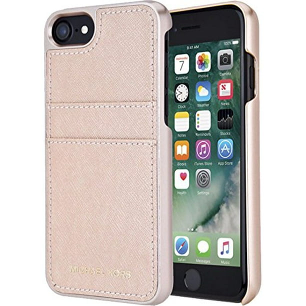 Michael Kors Saffiano Leather Pocket Case for iPhone 8 & iPhone 7, Ballet -  