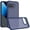 Dark Blue, variant on For Google Pixel 10a Polished Oil Thick Acrylic Metal Button Hybrid Case Cover - Beige