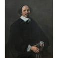 thumbnail image 2 of Frans Hals 15x17 Black Ornate Wood Framed Double Matted Museum Art Print Titled - Portrait of a Man, 2 of 5