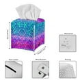 thumbnail image 5 of ZUXONGSY Fish Scales Square Tissue Box Covers PU Leather Household Tissue Holder Decorative Tissue Organizer Waterproof Tissue Cover for Bathroom,Car,Bedroom, Hotel, Office, 5 of 7