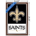 thumbnail image 3 of NFL New Orleans Saints - Logo 21 Wall Poster, 14.725" x 22.375", Framed, 3 of 3