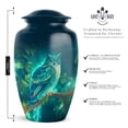 thumbnail image 2 of Owl Urn For Adult Ashes Mom - Cremation & Burial Urn For Human Remain - Memorial Urns For Mom - Funeral Urns For Adult Ash Male - Size 10 Inch 1pcs & Size 3 Inch 2pcs, 2 of 5