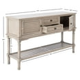 thumbnail image 3 of SAFAVIEH Tate Amish Greige Wood Console Table with Drawer (47.3 in. W x 13 in. D x 29.5 in. H), 3 of 14