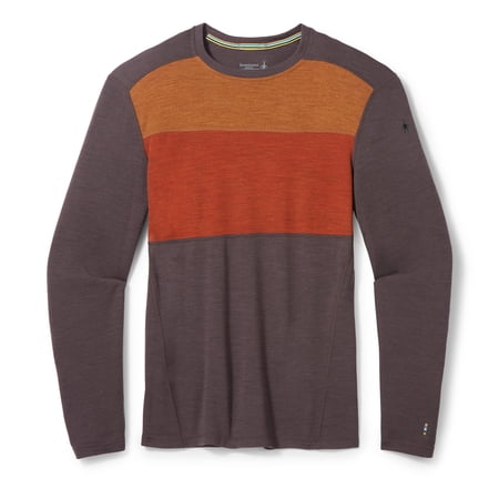 Smartwool Men's Classic Thermal Merino Base Layer Colorblock Crew ...