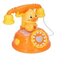 thumbnail image 3 of Juguete De Teléfono Fijo Con Cable, Juguete De Teléfono Con Forma De Pato, Música Ligera Simulada Educativa Retro Para Jardín De Infancia ANGGREK Kids Landline Phone Toy, 3 of 8
