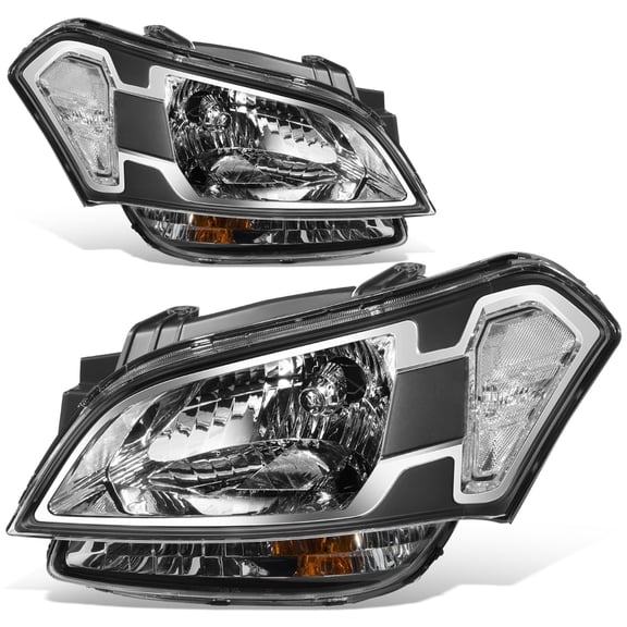DNA Motoring OE Style Headlights for 10-11 Soul, Black Housing Clear Corner