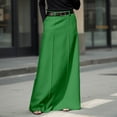 thumbnail image 1 of Arlun Women's Maxi Skirts Elegant High Waist H Line Long Straight Long Skirts Casual Solid Color Simple Stylish Floor Pencil Skirt with Pockets Green L, 1 of 3