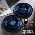 thumbnail image 3 of Onader Dinnerware Set for 6, 18-Piece Plates and Bowls, Stoneware Dishes Sets for Home Restaurant, Microwave and Dishwasher, Starry Blue, 3 of 7