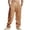 CEH131-Earthy Yellow, variant on Linen Pants Men Casual Loose Fit Beach Pants Spring Summer Elastic Waist Drawstring Linen Cargo Trousers With Pockets Navy L
