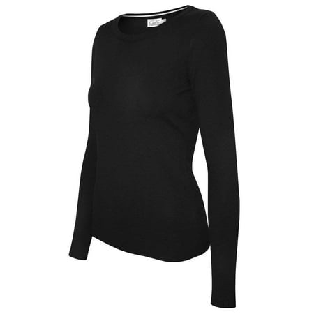 - Women's Solid Basic Soft V-neck Crew Neck Stretch Pullover Knit Sweater SW630 Black Size XL