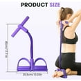 thumbnail image 7 of 21 Fitness Resistance Bands-4 Tube Pedal Ankle Puller, 2025 Upgrade Stretching Bands for Arm and Leg Workouts, Pedal Resistance Band Sit up Exercise Equipment for Home Workout & Training, 7 of 7