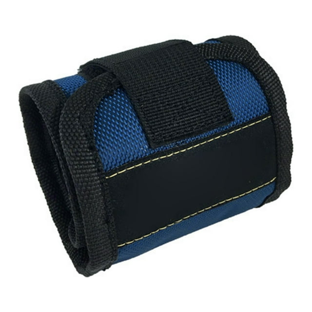 Bracelet Magnétique à 3 Rangées avec Forte Adhérence Magnétique - Tient Solidement Vis, Clous et Fixations - Sangle Auto-Adhésive Réglable, Tissu Oxford Durable - Idéal pour Électriciens, Réparateurs