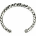 thumbnail image 3 of Stainless Steel Polished And Antiqued With Crystal Cuff Bangle Made In China -Jewelry By Sweet Pea, 3 of 7