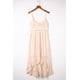 thumbnail image 1 of ABPHQTO Vestido Midi De Mujer De Encaje Con Dobladillo Dip Y Ribete De Volantes Rosa, 1 of 5
