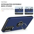 thumbnail image 3 of Samsung Galaxy S23 5G Phone Case with Ring Holder, Hidden 360° Rotatable Kickstand Military Grade Shockproof Work with Car Magnetic Mount Phone Cover  Samsung S23 5G 6.1", Blue, 3 of 8