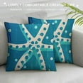 thumbnail image 3 of Summer Starfish Decorative Throw Pillow Covers Set of , Life is Better at The Beach Blue Porch Outdoor Pillowcase, Nautical Farmhouse Rustic Cushion Case Home Decor, 3 of 5