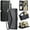 Black, variant on Wallet Crossbody Case for Samsung Galaxy A34 5g Card Holder Wallet Case for Women Rfid Blocking Zipper Bills Slot