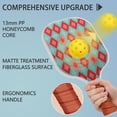 thumbnail image 2 of Pickleball Paddles Set Of 2, Fiberglass Surface, Elegant Geometric Print, 4 Balls & Bag, 2 of 5