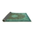 thumbnail image 2 of Ahgly Company Indoor Rectangle Medallion Turquoise Blue Traditional Area Rugs, 5' x 7', 2 of 4