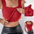 thumbnail image 6 of Built-in Bra Camisole for Women - U Neck High Stretch Shapewear, Slim Fit Sleeveless Tank for Any Occasion, 6 of 6