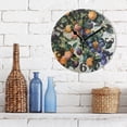 thumbnail image 3 of Fruit Leaves Print Wall Clock 10 inch Non-Ticking Easy to Read Decorative Clocks for Home Bedroom Living Room, 3 of 8