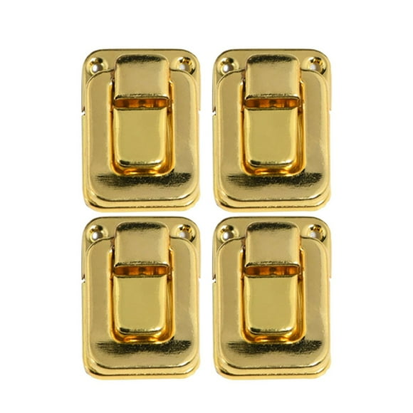 Durable Latches Hasp Lock 4pcs Antique Cabinet Case Decorative For Jewelry Boxes Hardware Home Security Suitcase