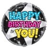 Hollywood Star Birthday Round Foil Balloon 18"