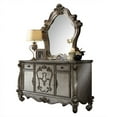 thumbnail image 4 of ACME Versailles 5 Drawer Wooden Dresser with 2 Doors in Antique Brown Platinum, 4 of 6
