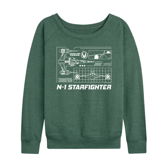 Star Wars - The Mandalorian N1 Starfighter  - Wo Men's French Terry Long Sleeve Pullover