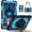 Black+Blue, variant on Dteck For Lenovo Tab One 8.7" K9 TB305FU 2025 Tablet Case with Kickstand & Shoulder Strap, Heavy Duty Shockproof Full-Body Protective Cover for Kids and Adults, Rugged Stand Case, Black+Orange