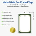 thumbnail image 3 of Avery Tags, 2" x 3", Gold-Green Border, Matte, 80ct, 3 of 11