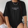 thumbnail image 1 of All Roads Lead To Rome Simple Printed Womens Short Sleeve Street Fashion Tops Oversize Clothing All-math Female T Shirts 61708 036 M, 1 of 5