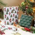 thumbnail image 2 of MetalM Reversible Christmas Deer Wrapping Paper, 17 Inch x 33 Feet (47 sq.ft) Classic Green Tree and Reindeer Design with “Merry Christmas” Script for Holiday, Xmas, Season Party Celebration, 2 of 14