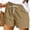 *Khaki, variant on ClodeEU Women's Cotton Linen Drawstring Shorts, Casual High Waist Summer Beach Shorts with Pockets Army Green,Women's Plus L