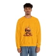 thumbnail image 4 of Pumpkin Skull Dot Day Unisex Heavy Blend™ Crewneck Sweatshirt, 4 of 7