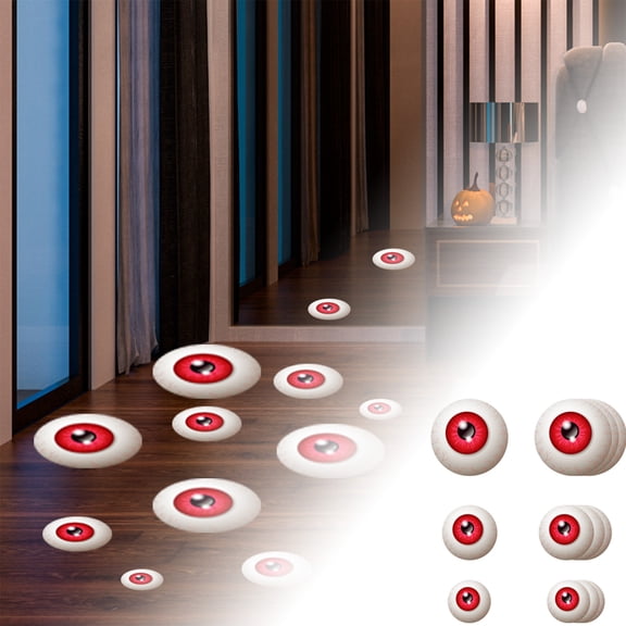 DGMIOCS Halloween Stickers Eyeball Floor Decals Eye Wall Stickers Festive For Home Party Indoor Outdoor Use
