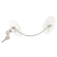 thumbnail image 2 of Refrigerator Door Lock Non-drilled Refrigerator Door Lock White Window Stopper with Keys Window Lock Drawer Lock Freezer Door Lock Fridge Lock Baby Kid Safety Cabinet Lock, 2 of 5