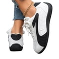 thumbnail image 5 of KEVCHE Womens Breathable Mesh Color-Block Casual Sports Flat Training Shoes, Lightweight Non-Slip Athletic Sneakers for Gym Walking Running, Comfortable Lace-Up Sport Footwear, 5 of 7