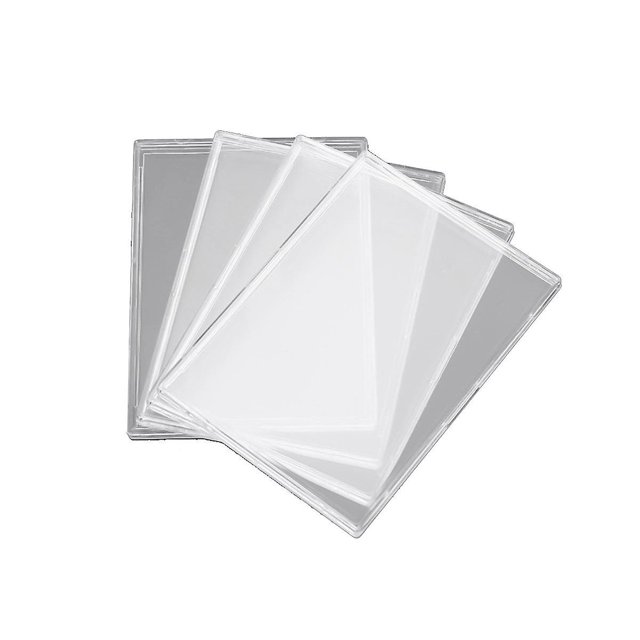 20 fundas de plástico duro shaofei Protector transparente para tarjetas coleccionables 65 x 90 mm