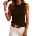 thumbnail image 6 of BRGZLK Athletic Tank Tops For Women High Neck Sleeveless Shirts Casual Tunic Tops Workout Lightweight Hiking Undershirt, 6 of 7