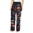 thumbnail image 3 of Daiia Modern USA Deer Head Women's Sleep Pant with Pockets and Drawstring,Pajama Pants-XX-Large, 3 of 9