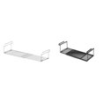 thumbnail image 2 of Cesta de almacenamiento retráctil para debajo del estante, fácil de instalar, para colgar debajo del gabinete, para guardarropas, estantería para el, 2 of 8