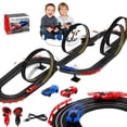 thumbnail image 1 of Slot Car Race Track Set for Kids Boys Ages 6 7 8-12, Battery or Electric Powered Race Car Track Plug in for Kids 6-7, Slot Car Dual Racing Game 2 High-Speed Race Car 1:64 Scale Gift Toy for Boy Girl, 1 of 5