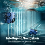 (2025New) Seauto SAT 20 Robotic Pool Vacuum up to 180 Mins Run Time Robotic Pool Cleaner above Ground Pool Vacuum for Inground Pools Wall Climbing Pool Vacuum up to 2000 sq.ft