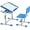 Blue, variant on YRLLENSDAN Kids Desk and Chair Set Student Desk and Chair Set Height Adjustable Child Desk with Pull Out Drawer Storage,Multi-Function Study Desk and Chair for Writing, Reading and Drawing,Blue