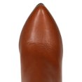 thumbnail image 4 of Breckelles BF27 Women Leatherette Point Toe Chelsea Mid Stiletto Heel Sandal Bootie, 4 of 5