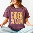 thumbnail image 2 of Cider Season Block Distressed - Women's Garment Dyed Graphic T-Shirt, 2 of 11