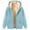 Light Blue, variant on Wyobmus Mens Winter Sherpa Lined Hoodie Zip Up Thick Fleece Heavyweight Jacket Drawstring Hooded Warm Sweatshirt Coat With Pockets S-3X Olive Green