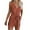 Orange, variant on biudgviw Rompers for Women Boho One Piece V Neck Sleeveless Tank Top Jumpsuits Button Tie Knot Waisted Summer Beach Outfits with Pockets