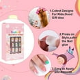 thumbnail image 3 of DOUBORQ 120-Piece Kids Nail Art Kit with Adorable Designs, Easy DIY Nail Stickers for Children, Safe and Fun Nail Decoration Set for Creative Playtime, 3 of 6